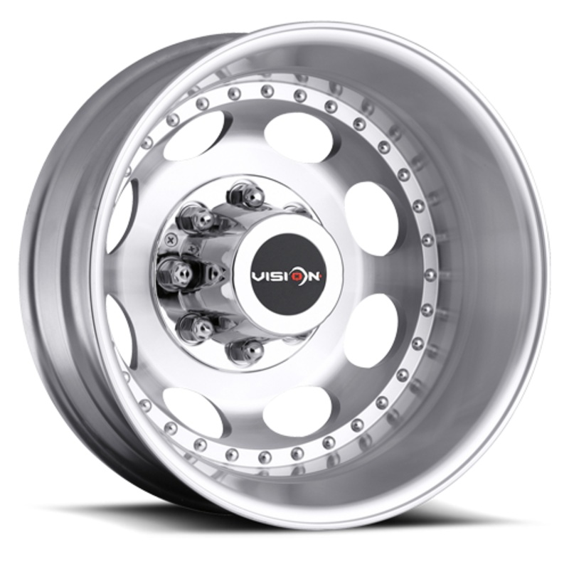 19.5×6.75 Vision machined Rear 8-210 2011-Present Gm/Chevy 3500 DRW