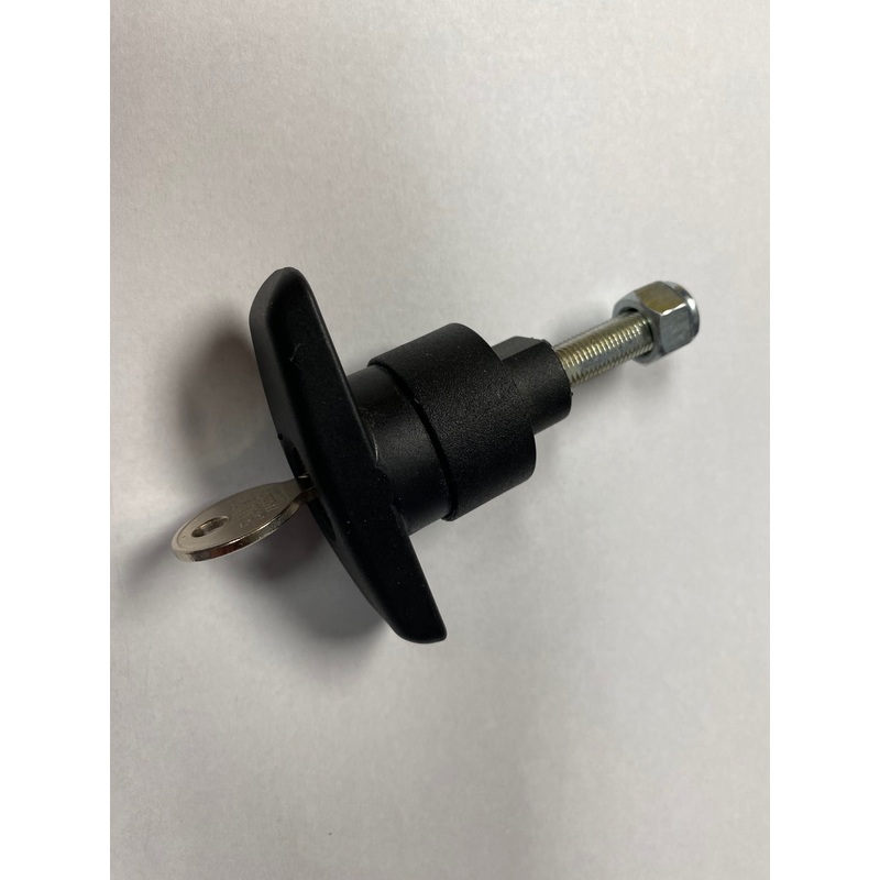 SMALL BLACK COMPOSITE ALL GLASS DOOR T-HANDLE TOPPER CLAMP JASON ATC RANCH LEER CEN.T505R