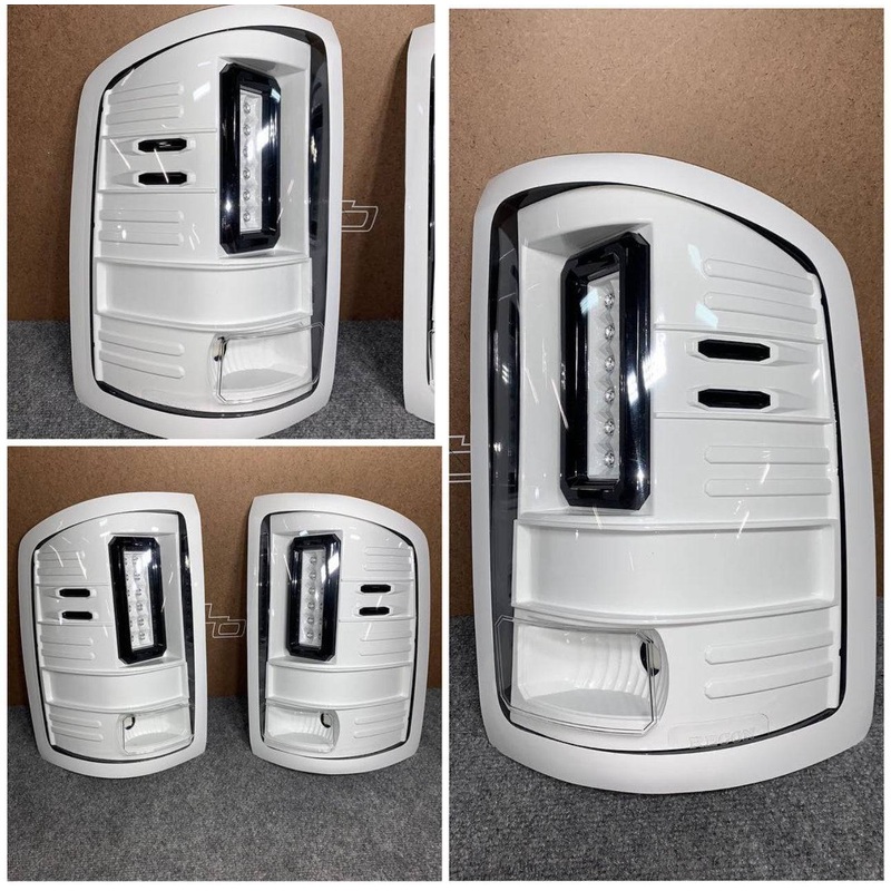 2016-2019 GMC Sierra 1500/2500/3500 RECON Clear Lens (Paintable) OLED Tail Lights (Replaces factory LED)