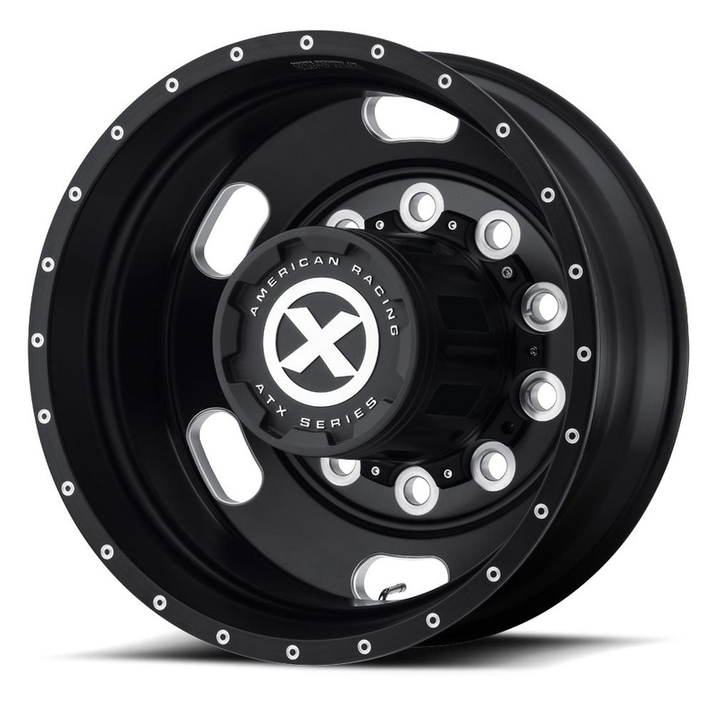 24.5X8.25 ATX 10X285MM HUB PILOT BLACK “INDY” REAR OUTER