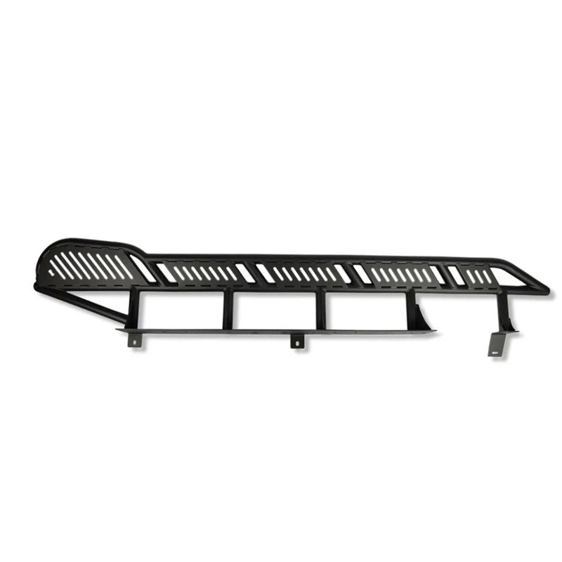 WESTCOTT DESIGNS 2005-2023 Toyota Tacoma 4WD Long Bed 0 Degree Angle Rock Sliders – Black Powder Coated Finish
