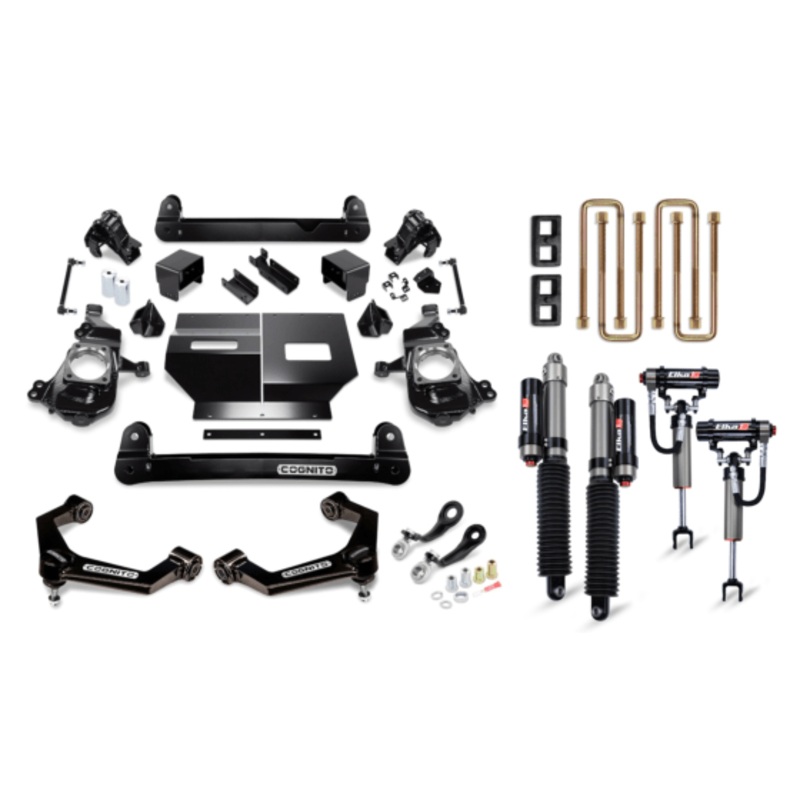 2011-2024 GMC/Chevrolet 2500/3500 Cognito 4-Inch Elite Lift Kit with Elka 2.5 Reservoir Shocks