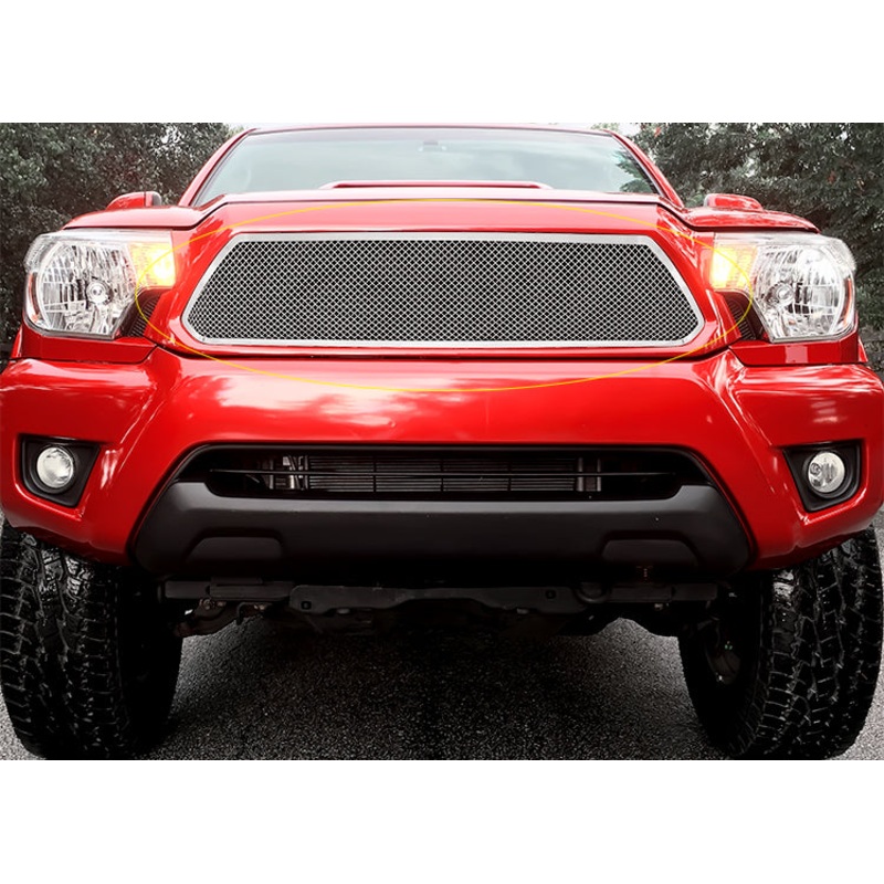 APS GR20GFI71T Main Upper Mesh Grille Fits 2012-2015 Toyota Tacoma