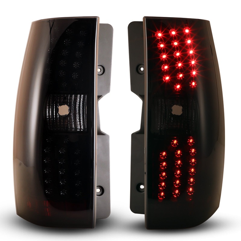 For 2007-2014 Chevrolet Suburban 1500 2500/Tahoe LED Tail Lights – Black / Smoke