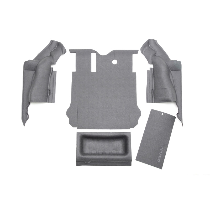 JEEP BEDTRED 07-10 JK UNLTD 4DR RR 5PC CARGO KIT (INC TLGTE & TUB LINER) BTJK07R4 BedRug