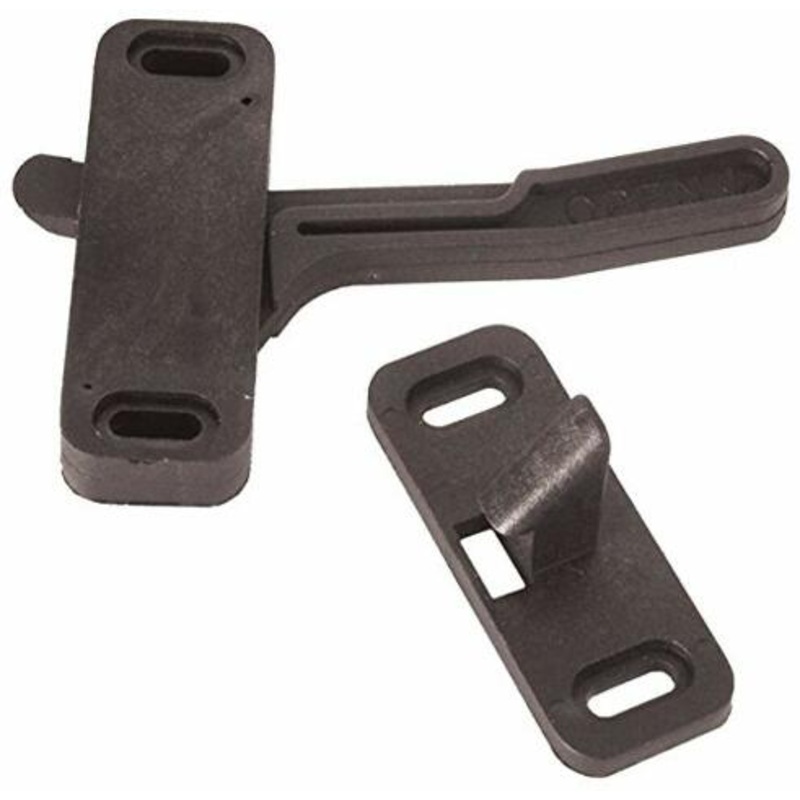 RV Designer E295, Phillips Screen Door Catch, Right Hand, Entry Door Hardware , Black