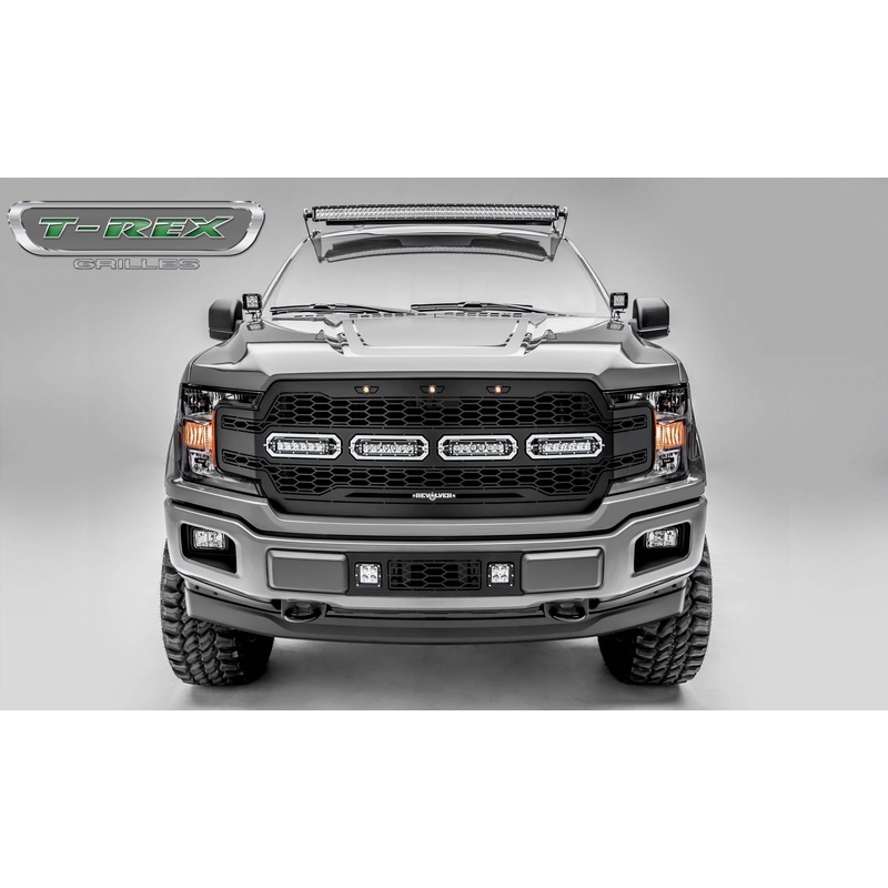 T-REX Grilles 6515841 Black Mild Steel Laser Cut Pattern Grille Fits 2018-2020 Ford F-150