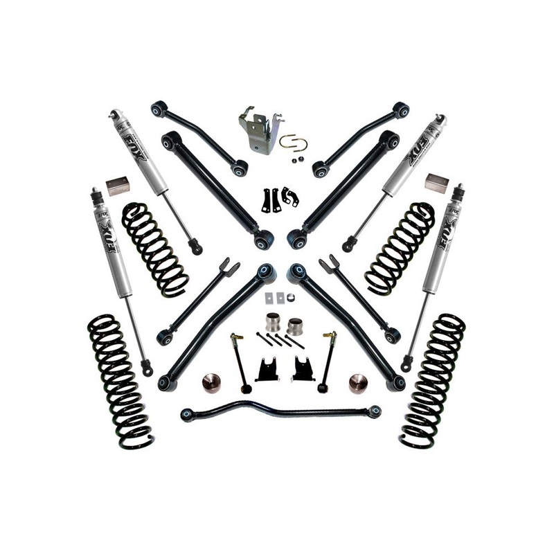 4″ Lift Kit – 07-18 Wrangler JK – 4-door – w/ Reflex Ctrl Arms & FOX Shocks K997F