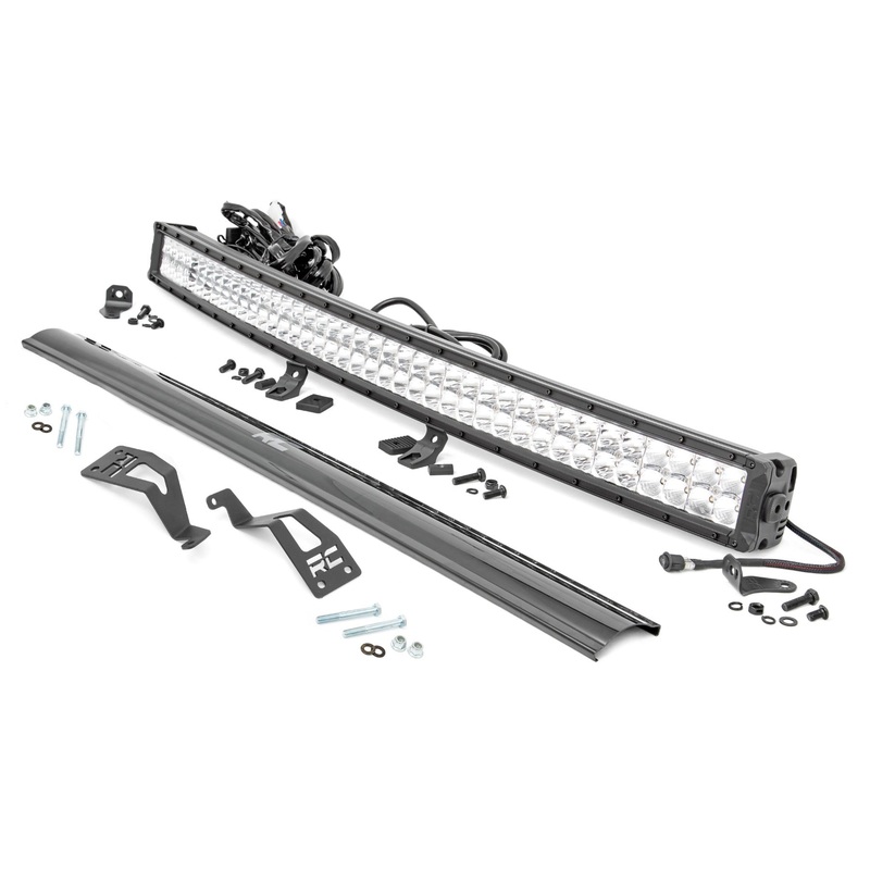LED Light | Front Mount | 40″ Chrome Dual Row | White DRL | Can-Am Commander 1000/Maverick