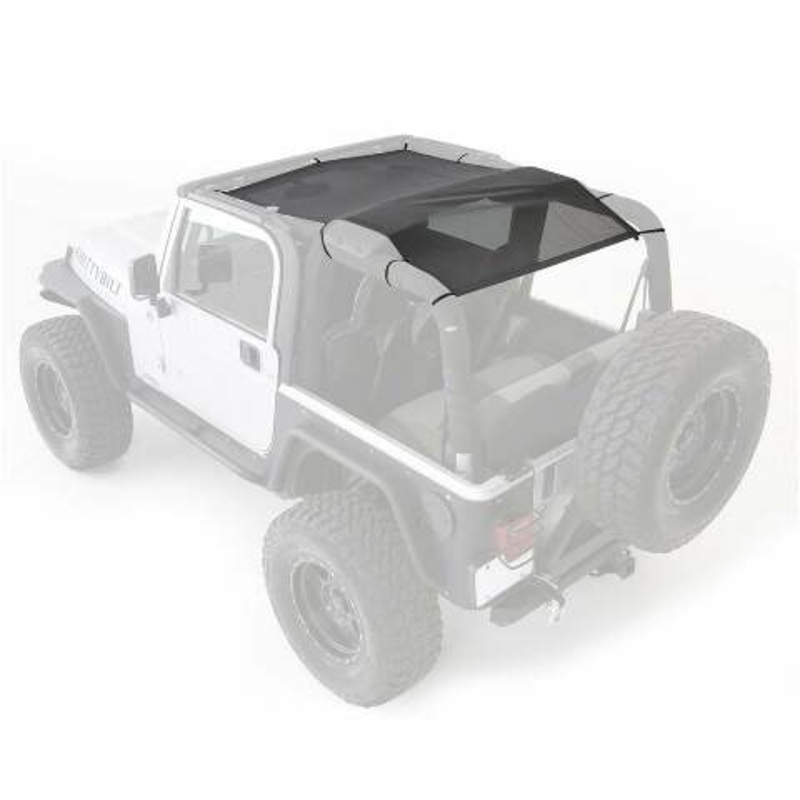 Smittybilt 95600 Cloak Extended Mesh Top Fits 97-06 Wrangler (TJ)