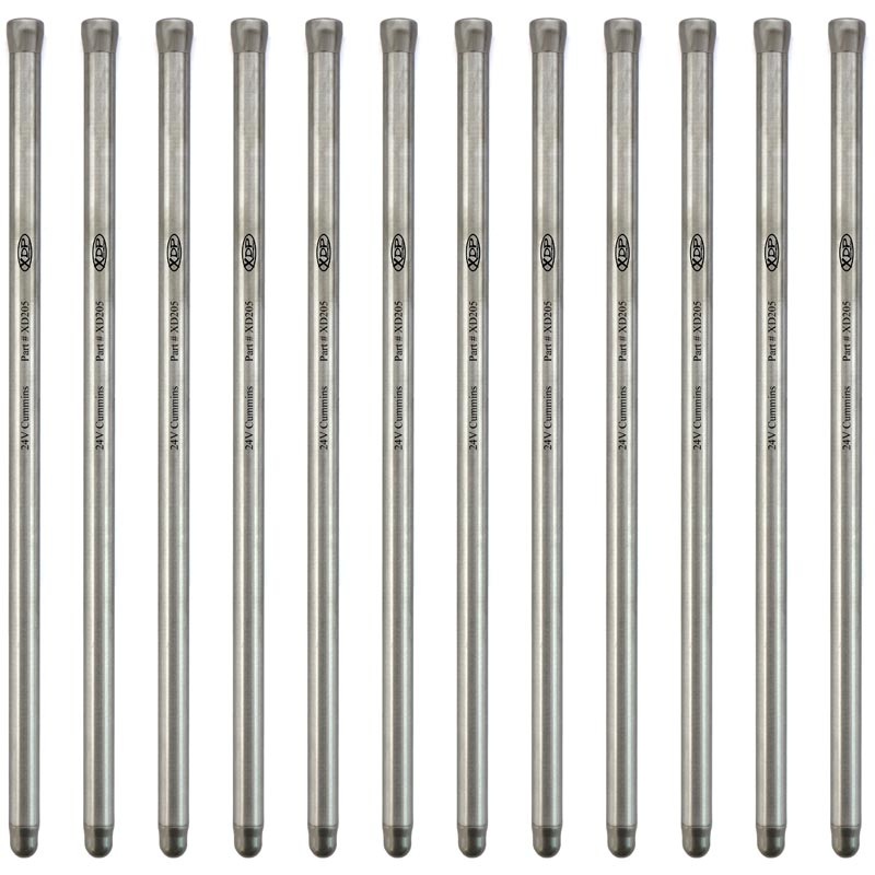 Competition and Race Performance Pushrods (7/16 Inch) 1998.5-2018 Dodge 5.9L/6.7L Cummins XD205 XDP