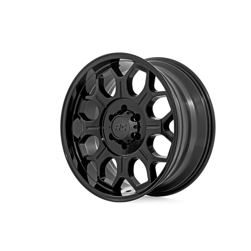 Rough Country 77 Series Wheel | One-Piece | Semi Gloss Black | 20×9 | 6×5.5 | 0mm