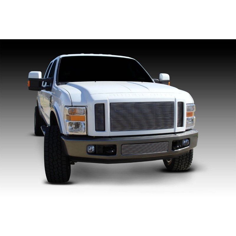 T-REX Grilles 20563 Polished Aluminum Horizontal Grille Fits 2008-2010 Ford F-250 F-350 F-450 F-550