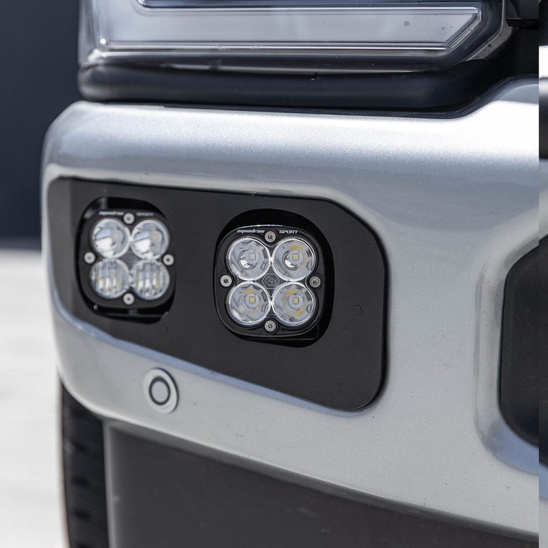 BAJA DESIGNS 2023-2024 Ford Super Duty F-250 / F-350 Squadron Sport Sportsmen Dual Fog Pocket LED Light Kit