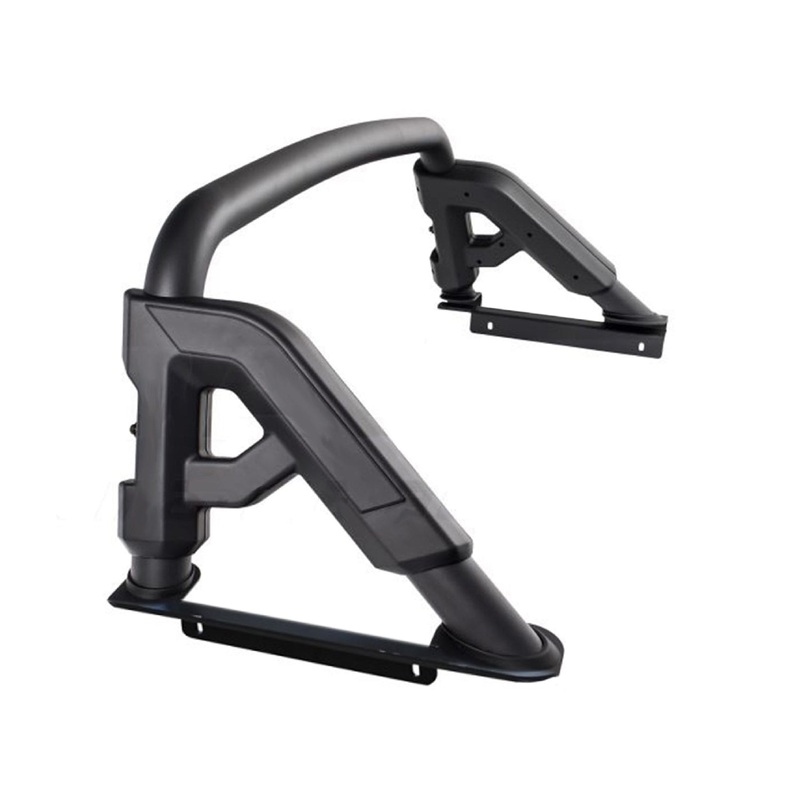 Bed Roll Bars Sport Black (Flat Base) Compatible With Toyota Hilux 16+