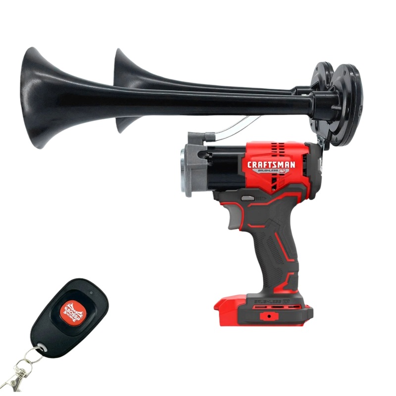 BossHorn Craftsman Train Horn Gun – Dual Drill Horn