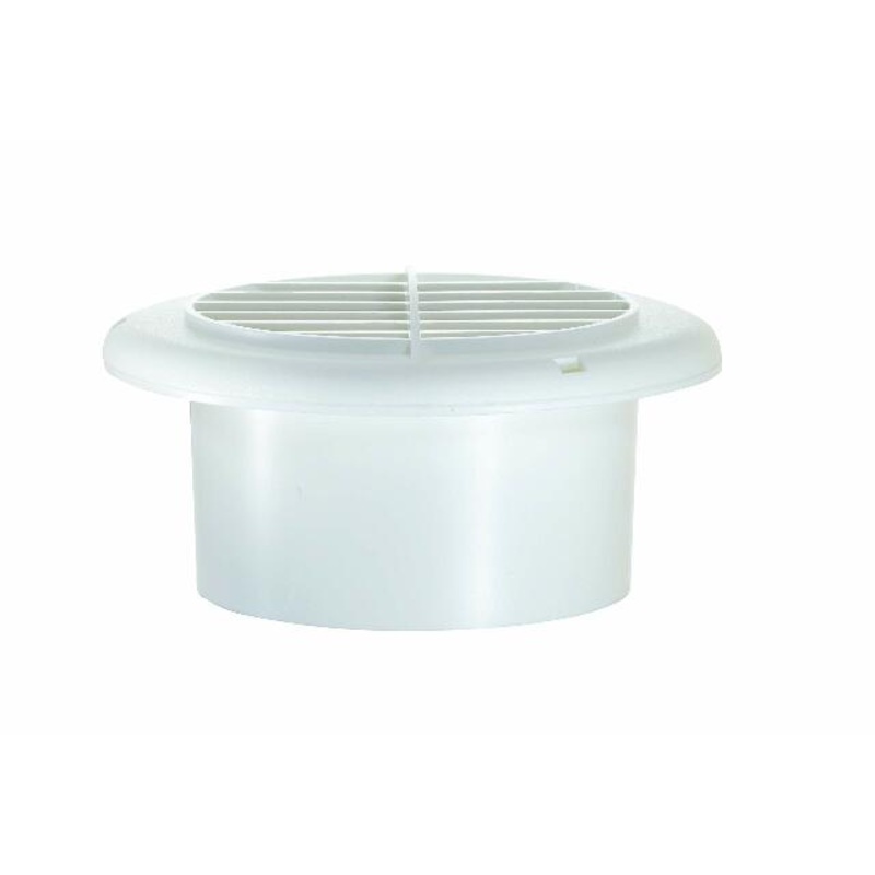 RV Designer H820 Provent Dampened Vent – White,4″