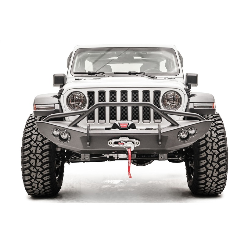Fab Fours JL18-B4652-1 Lifestyle Winch Bumper Fits 18-20 Gladiator Wrangler (JL)