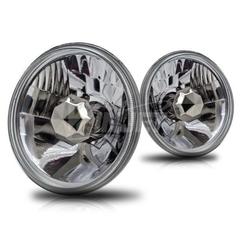 5″ Round Conversion Head Lights – Clear