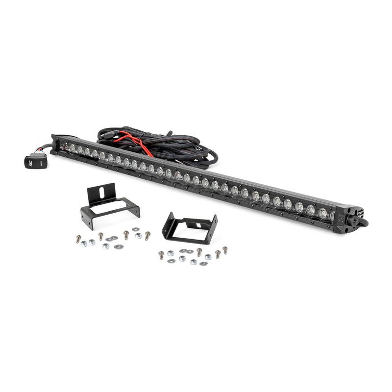 LED Light Kit | Grill | 30″ Black Single Row | White DRL | Ford F-250/F-350 Super Duty (11-16)