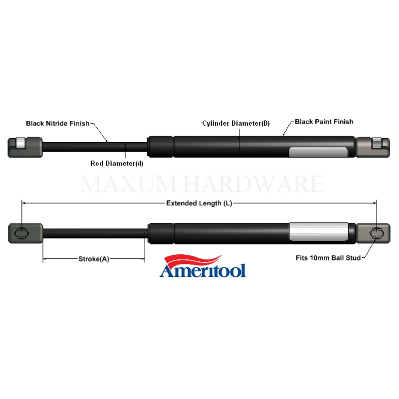 Master Lift ML38-70 Gas Spring Strut Replacement