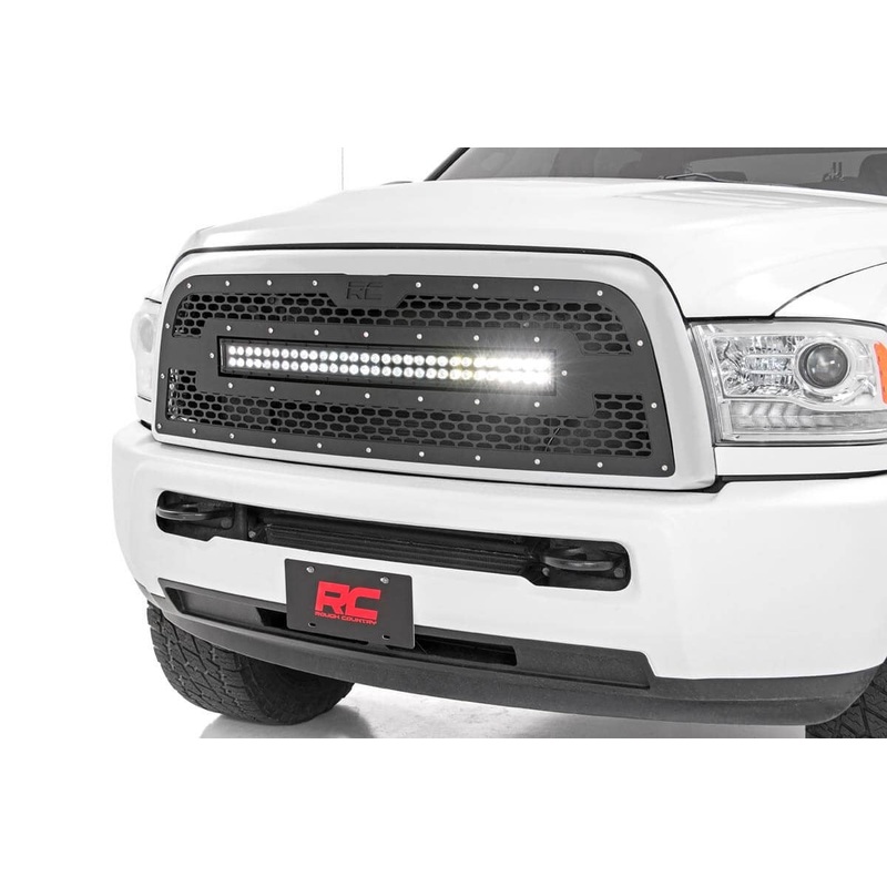 Mesh Grille | 30″ Dual Row LED | Black | Ram 2500/3500 2WD/4WD (2013-2018)