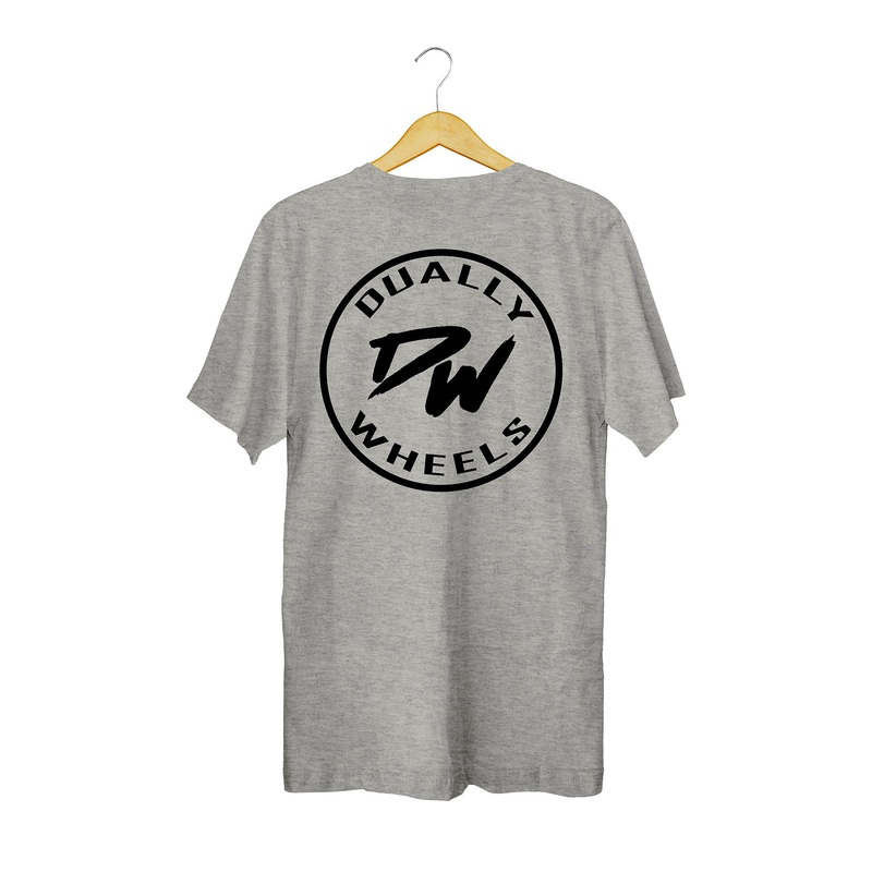 DuallyWheels.com Grey Classic Logo T-Shirt (XXXXL)