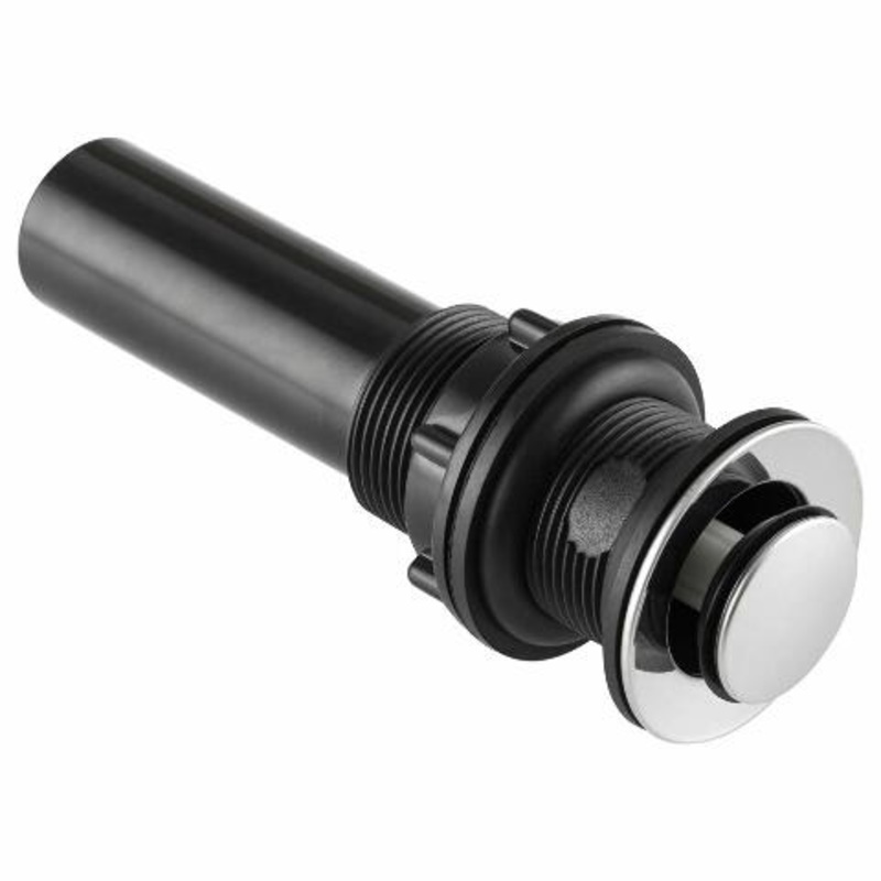 Dura Faucet Universal RV Bathroom Sink Pop-Up with No Overflow (Chrome Polished)