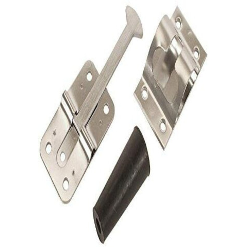 RV Designer E225, Entry Door Holder, Fleetwood Style, 3-3/4 inch, Stainless Steel, Outside Hardware