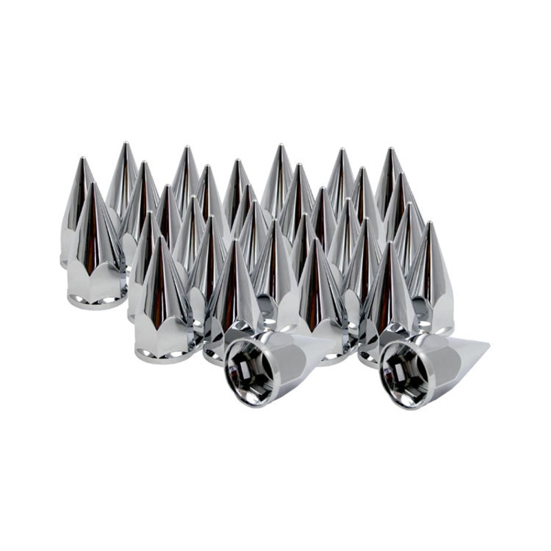 Spike Chrome Nut Cover 1 1/16″ Hex Nut with Flange