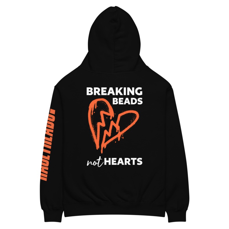Breaking Beads, Not Hearts Oversized Hoodie