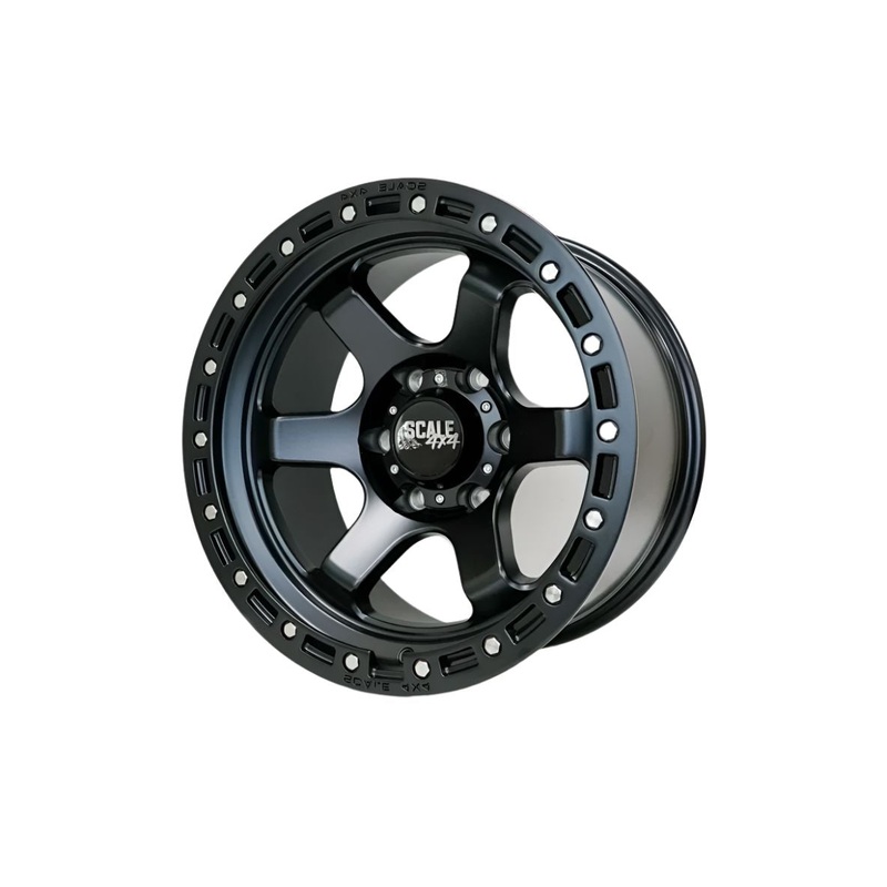 SCALE4X4 S03 Matte Black 17″ Wheels – 17×9 / -25 / 6×139.7