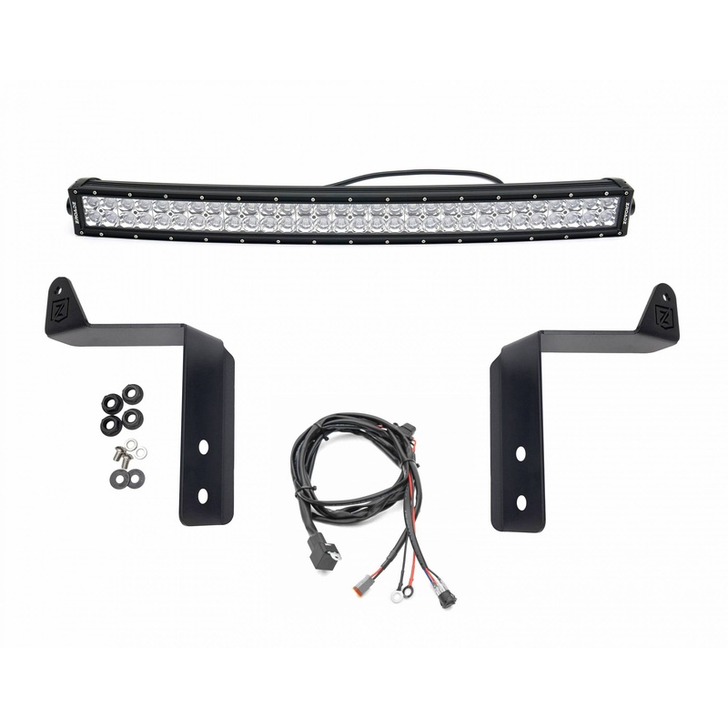 ZROADZ Z325572-KIT Black Mild Steel Front Bumper Top LED Kit Fits 2020-2022 Ford F-250 F-350 F-450 F-550