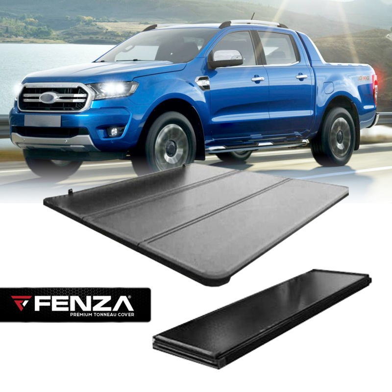 Premium Hard Tri-Fold Tonneau Cover  Compatible with Ford Ranger 20122022 (Export Model) | Fenza USA