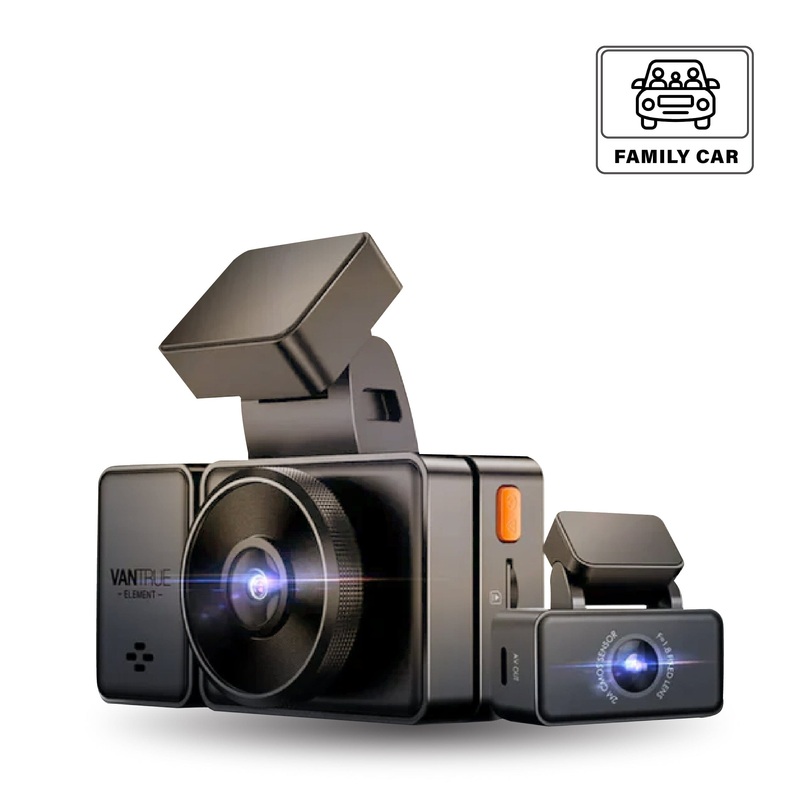 VANTRUE Element 3 (E3) 1944P+1080P+1080P 3-Channel Dash Camera