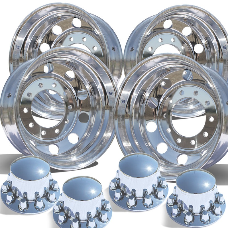 Alcoa DuraBright 22.5″ Tandem Axle Trailer Wheel Kit
