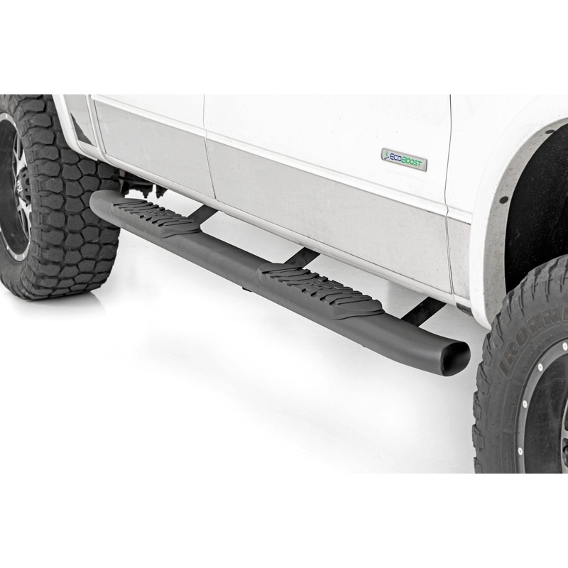 Oval Nerf Step | Crew Cab | Black | Ford F-150 2WD/4WD (2009-2014)