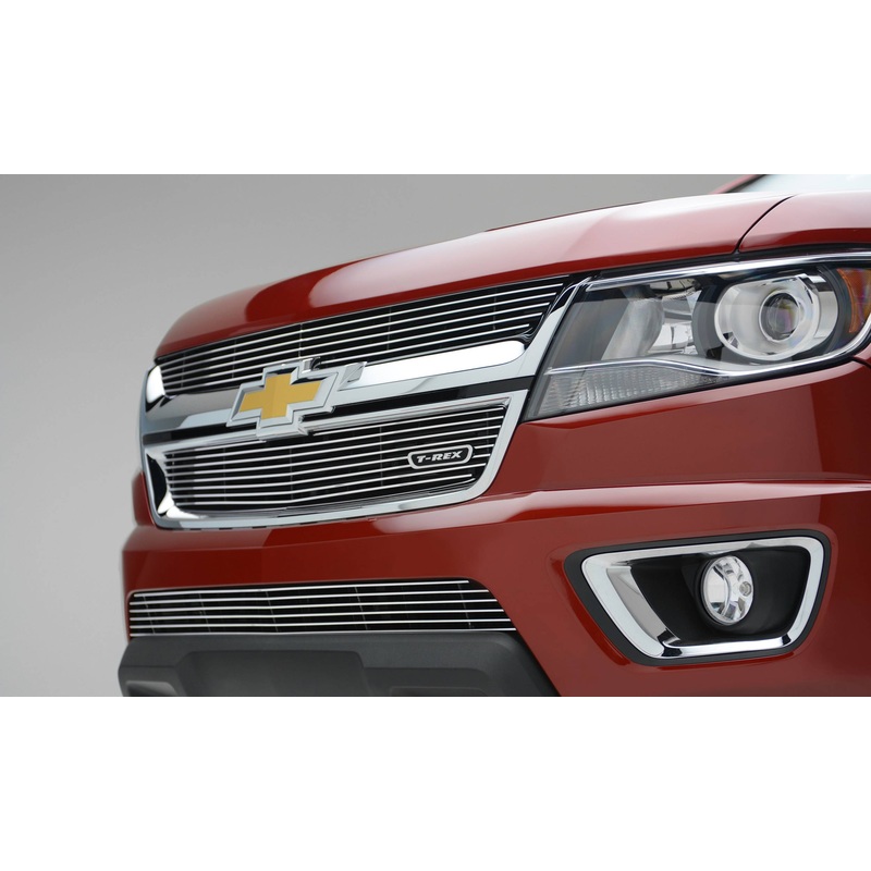 T-REX Grilles 21267 Polished Aluminum Horizontal Grille Fits 2015-2020 Chevrolet Colorado