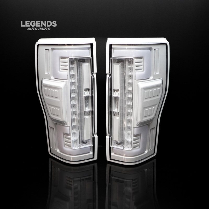 2020-2022 Ford SuperDuty RECON Clear Lens (Paintable) OLED Tail Lights (Replaces OEM LED)