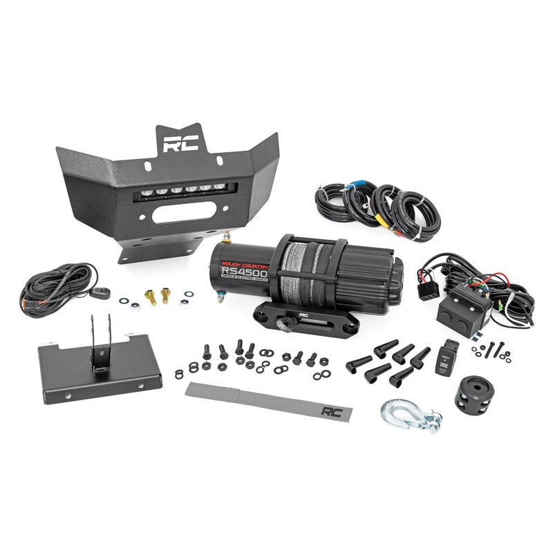 Winch Bumper | 4500-Lb Winch | Black Series LED | 6″ Light | Can-Am Renegade