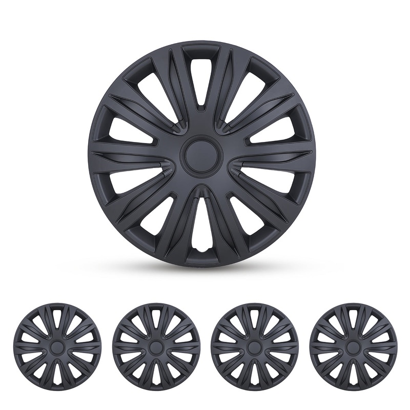 WINJET 16 inch Hubcaps Wheel Covers 5083 – Black Lacquer