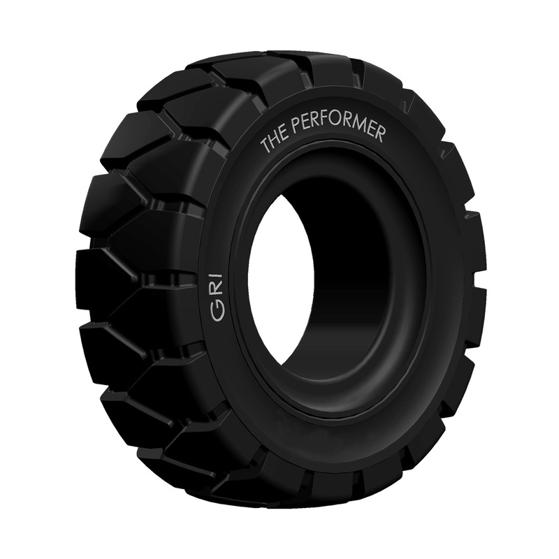 5.00-8 GRI PERFORMER, Clip, Solid, Black
