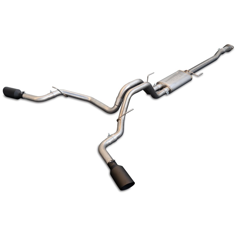 Exhaust Cat Back Ford F150 (2009-2014) Raw Tube Black Tips