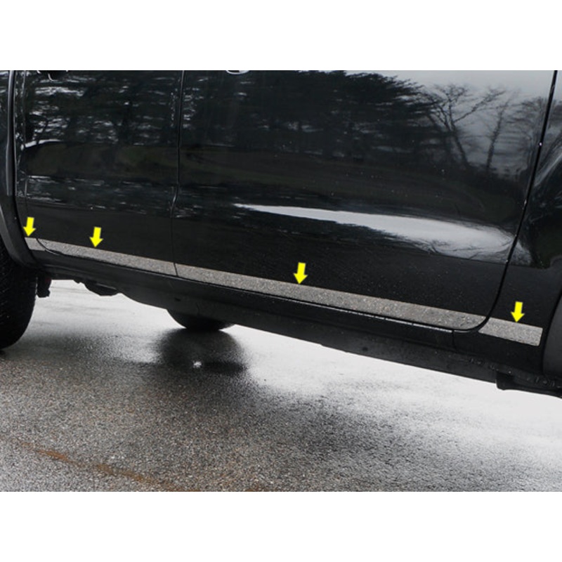 Ford Ranger 2019-2023, 4-door, , Super Crew Cab (8pc Stainless Steel Body Side Molding Accent) AT59345 QAA