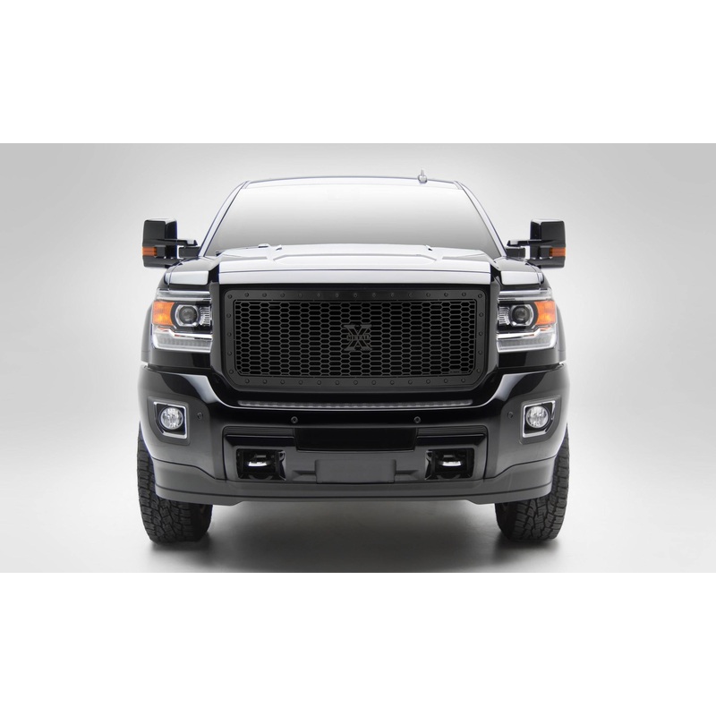T-REX Grilles 7712111-BR Black Mild Steel Laser Cut Pattern Grille Fits 2015-2019 GMC Sierra 2500 Sierra 3500