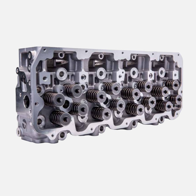 2011-2016 LML 6.6L Stock Cylinder Head – Drivers side cylinder head loaded