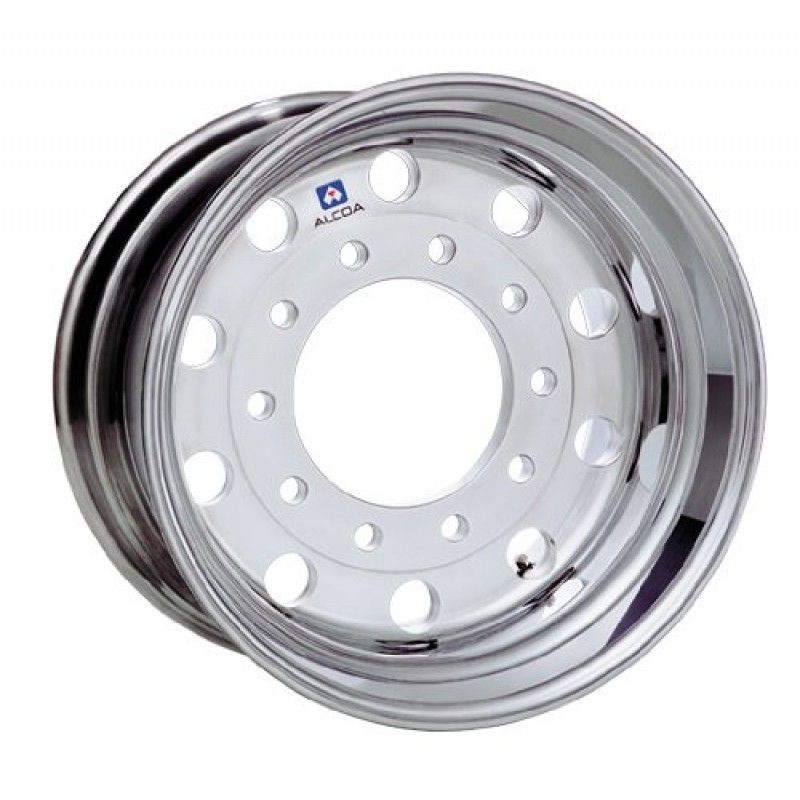 22.5×12.25 Alcoa Mirror Polish 2.75″ Offset Super-Single Float Rear Wheel