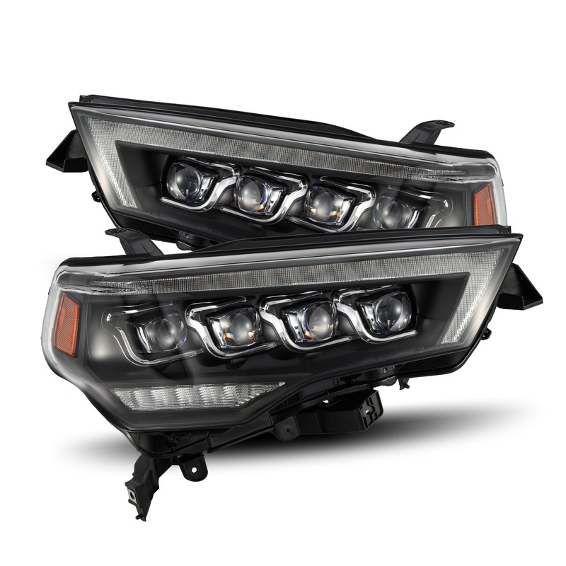 ALPHAREX 2014-2023 Toyota 4Runner MK II NOVA-Series LED Projector Headlights Black