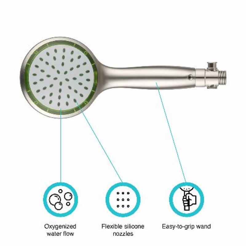 Dura Faucet DF-SA470-SN RV Pressure-Assist Hand Held Shower Wand (Brushed Satin Nickel)