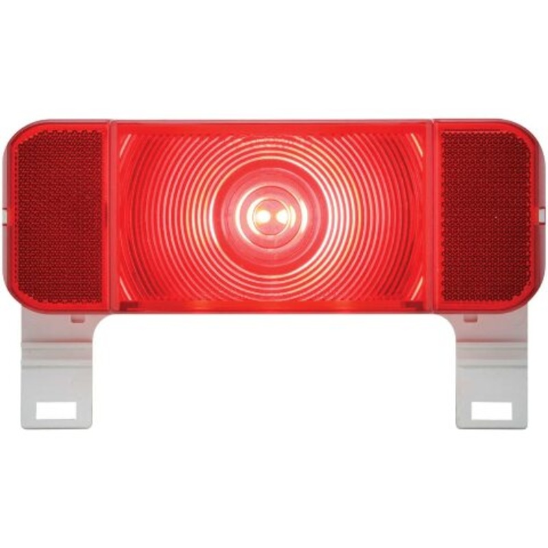 Optronics RVSTL61S LED RV Combination Tail Light with White Base and License Illuminator – Driver Side